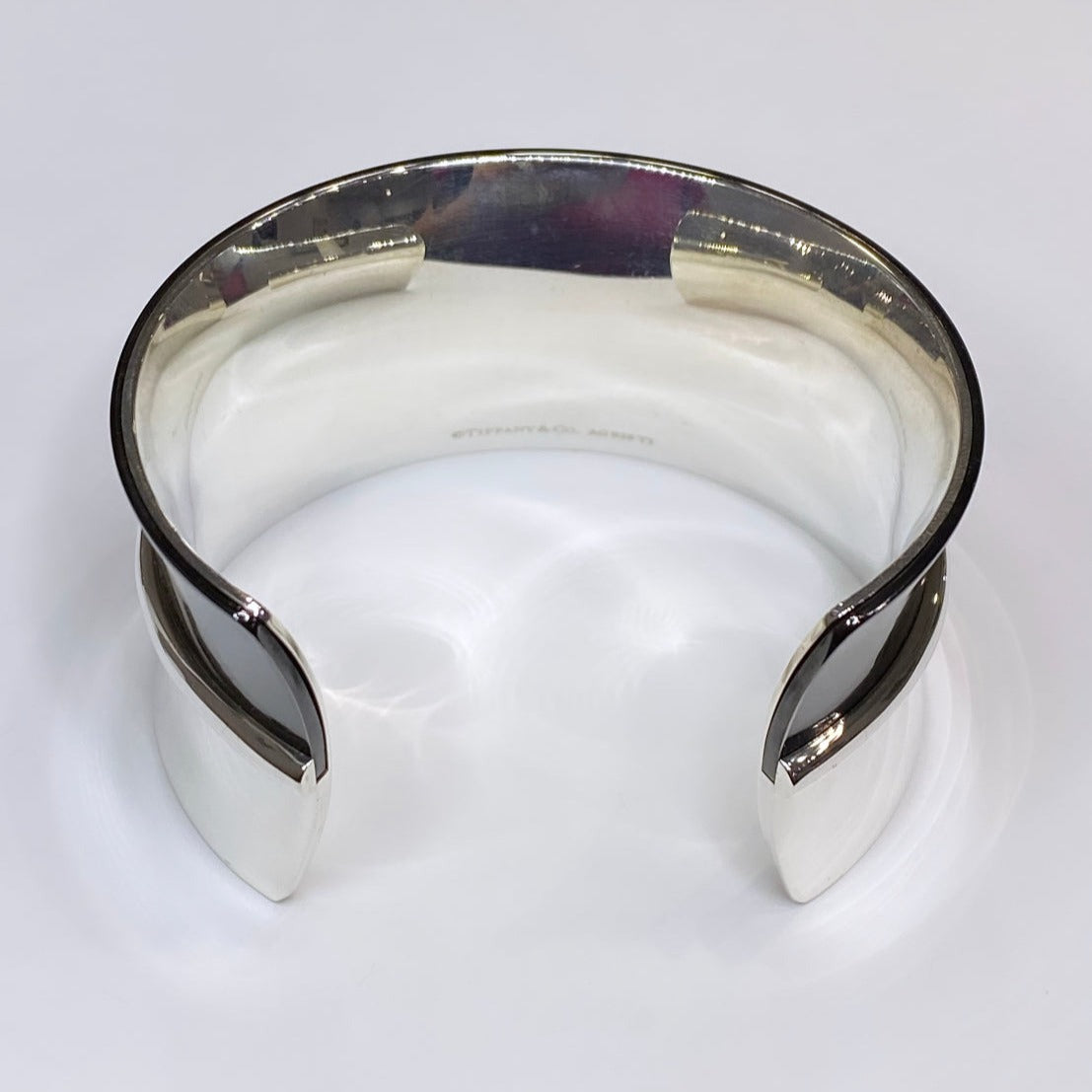 Tiffany & Co. 925/Titanium Concave Wide Cuff
