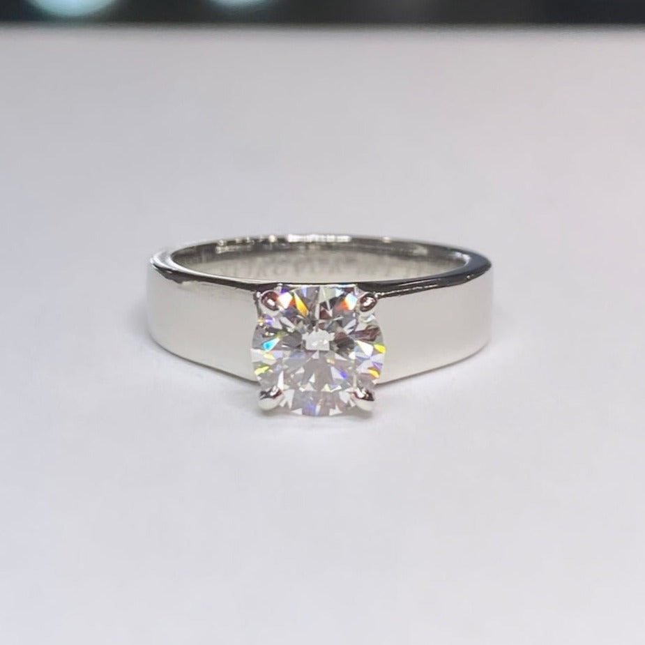 1ct G.I.A. Certified Round Brilliant Solitaire