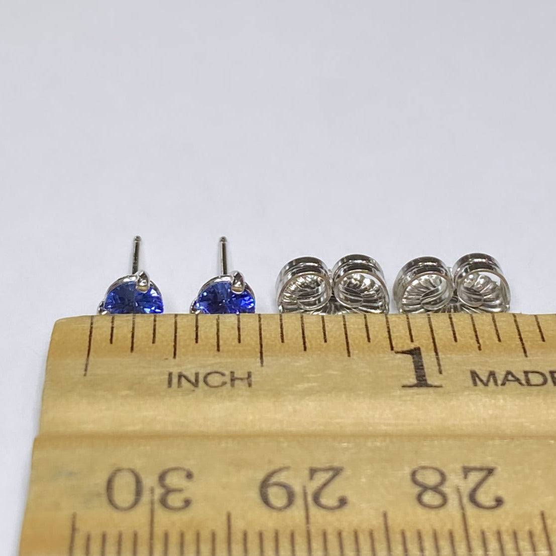 14k Small Tanzanite Stud Earrings